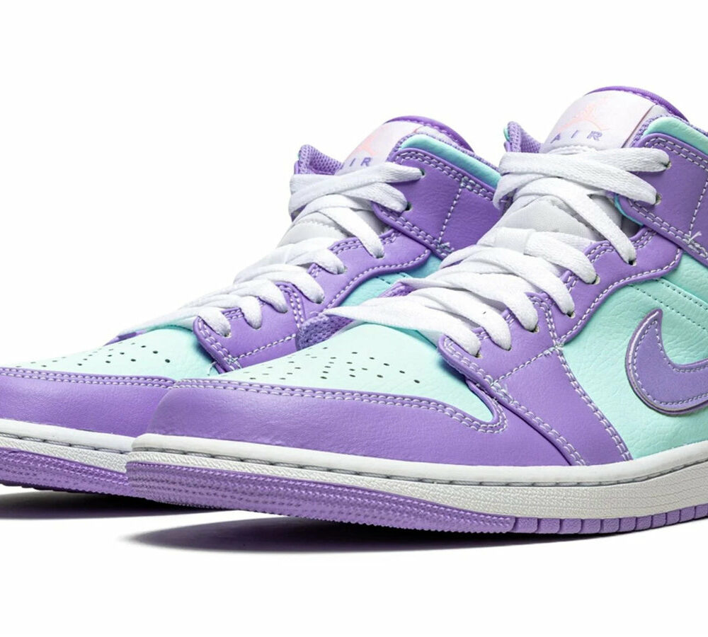 Air Jordan 1 Mid "Purple Pulse / Glacier Blue" 640734-500