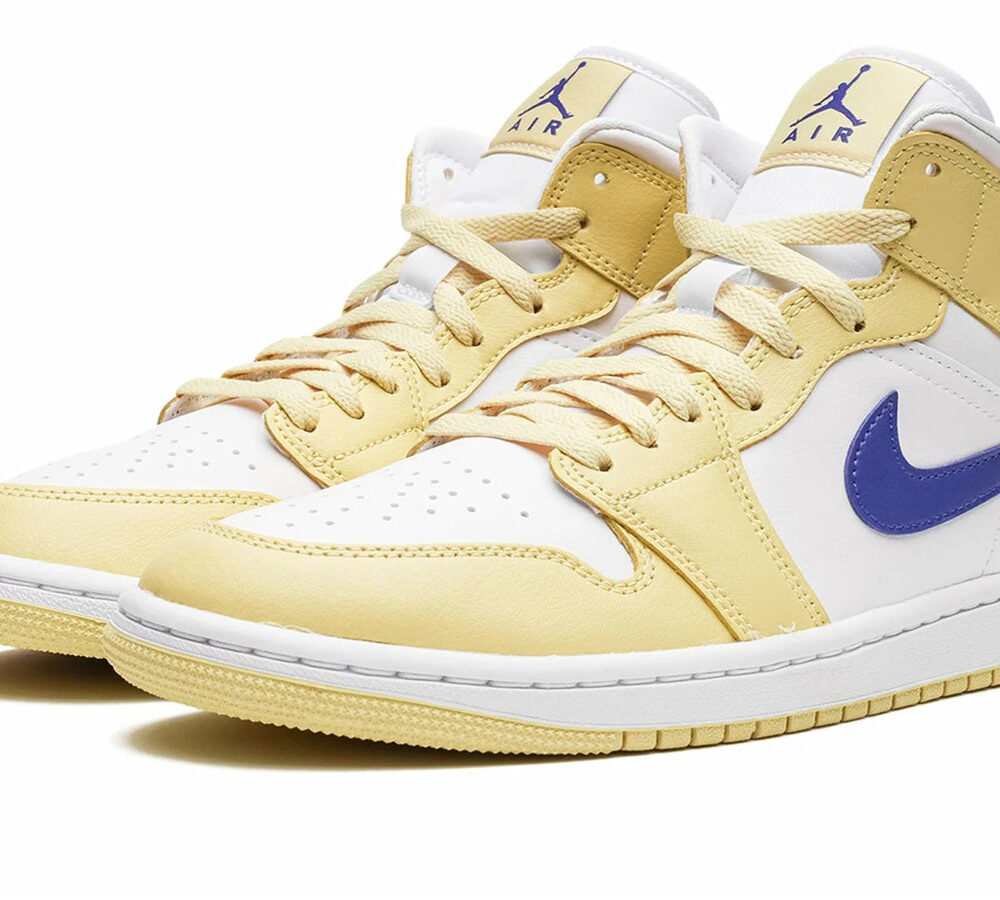 AIR JORDAN 1 MID WMNS "Lemon Wash" BQ6472-701