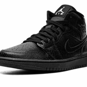 AIR JORDAN 1 MID WMNS "Black Snakeskin" BQ6472-010