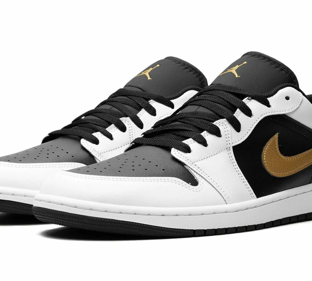 Air Jordan 1 Low "Gold Swoosh" 553558-172