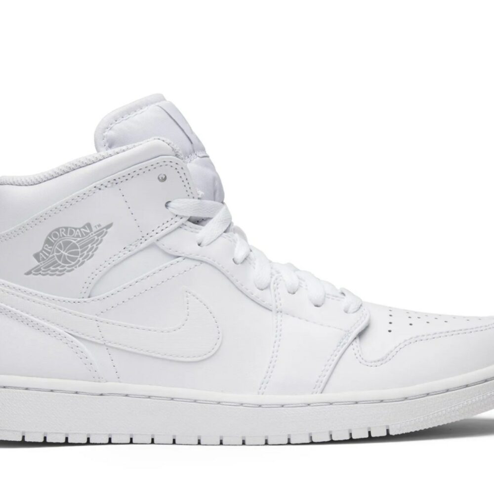 Air Jordan 1 Retro Mid 'White Pure Platinum' 554724-104