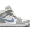 Air Jordan 1 Mid 'Wolf Grey Aluminum' BQ6472-105
