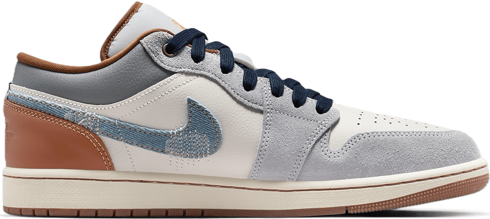 Air Jordan 1 Low SE 'Repaired Denim Swoosh' FZ5042-041