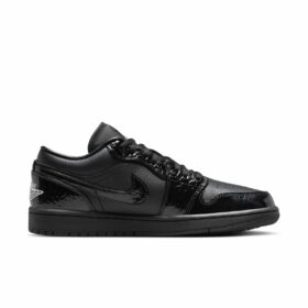 Jordan 1 Low SE Patent Elephant Black (Women's) - HJ7743-010