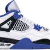 Air Jordan 4 Retro 'Motorsports' In White And Blue 308497-117